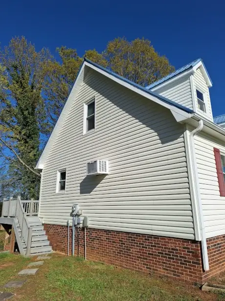 refreshed front walkway after cleaning and restoration Mocksville NC