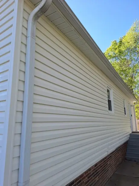 House Side Wall After Washing