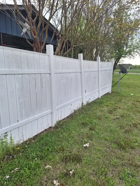 Fence Before Pressure Washing