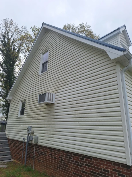 House Siding Before Washing