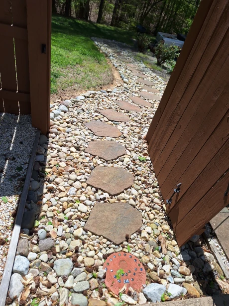 Unpaved Yard Path