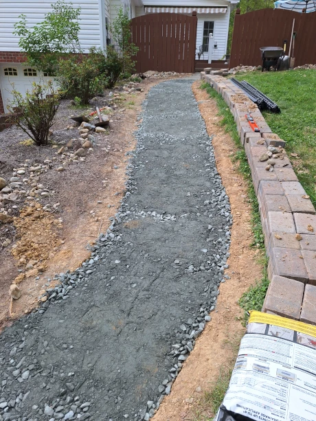 Stone Path Installation